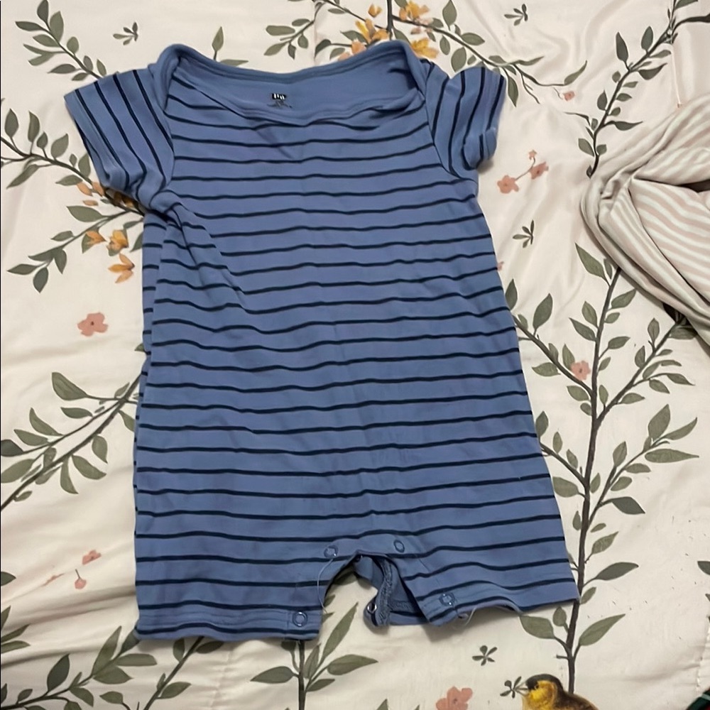 HBCali Blue Striped Kids Bodysuit